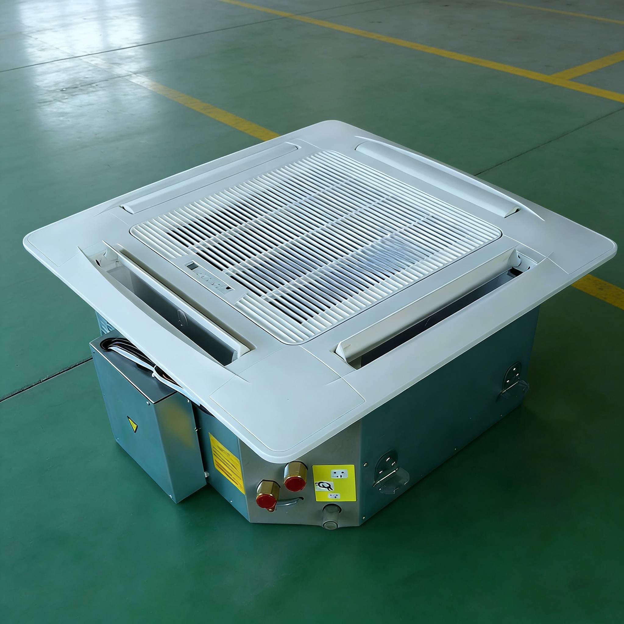 потолочный фанкойл с четырёхсторонней подачей воздуха