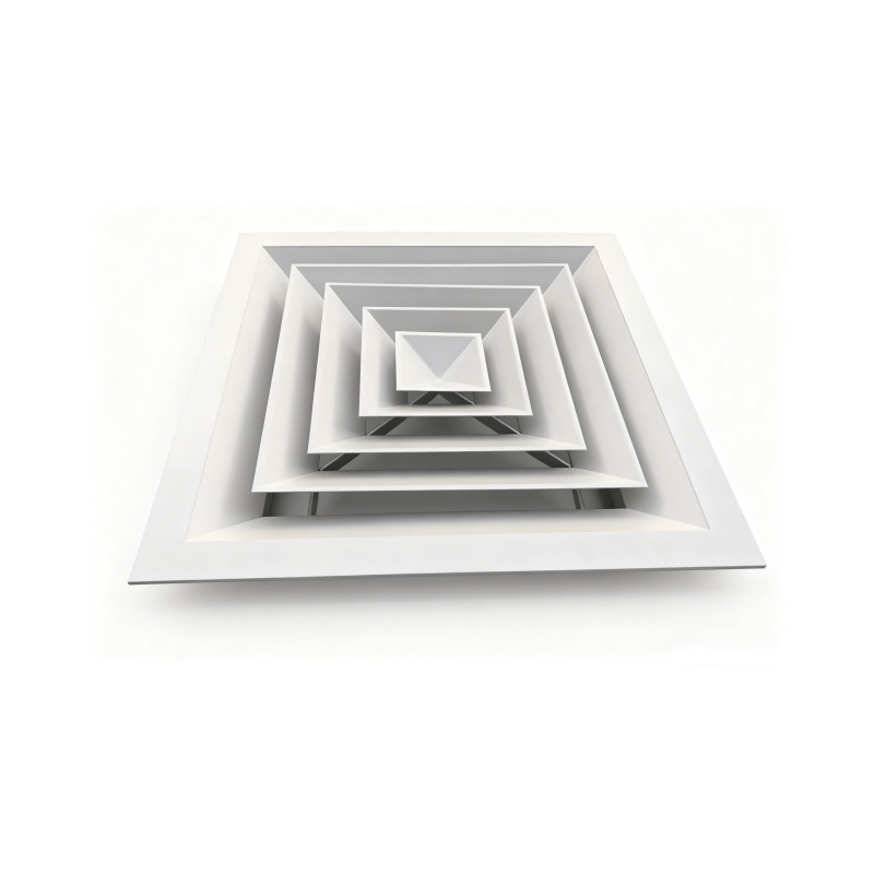 Алюминиевый диффузор потолочный квадратный