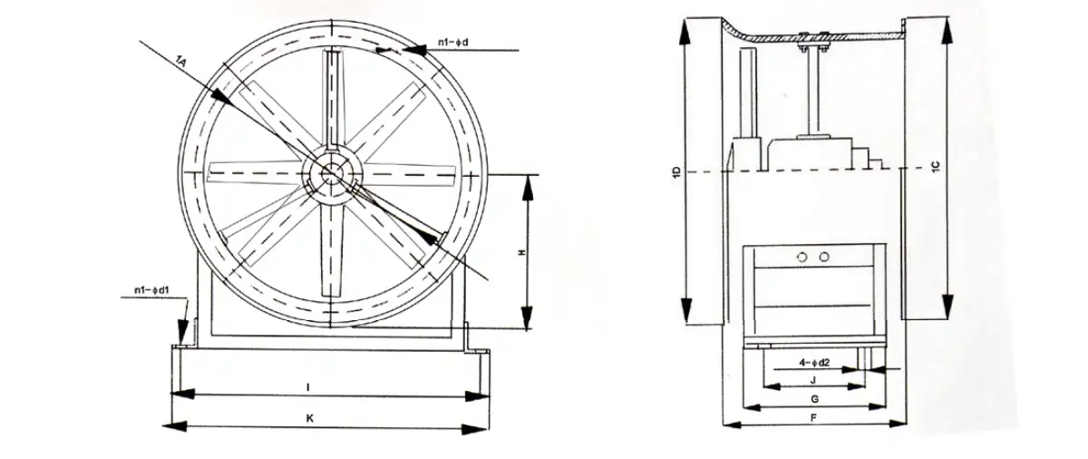 осевой настенный вентилятор