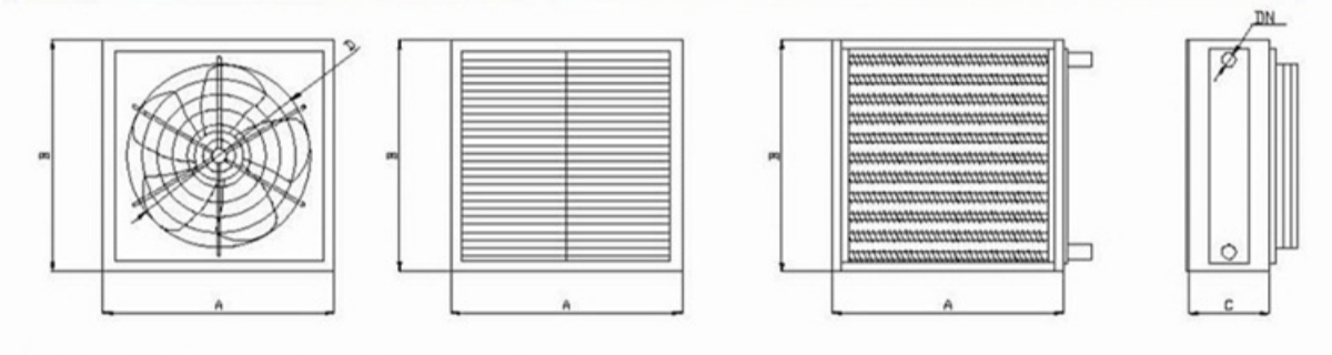 Индустриальный тепловентилятор